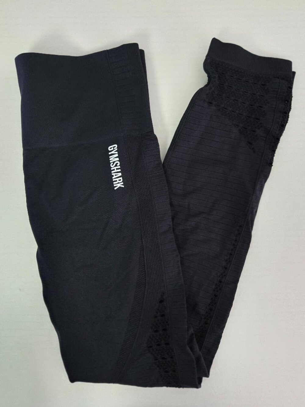 Gymshark Black Seamless Leggings | Women's Size XS/SM | High-Waisted | Pre-Owned